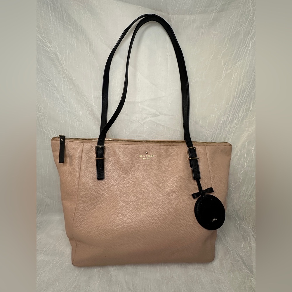 Kate Spade Blush and Black Tote Bag